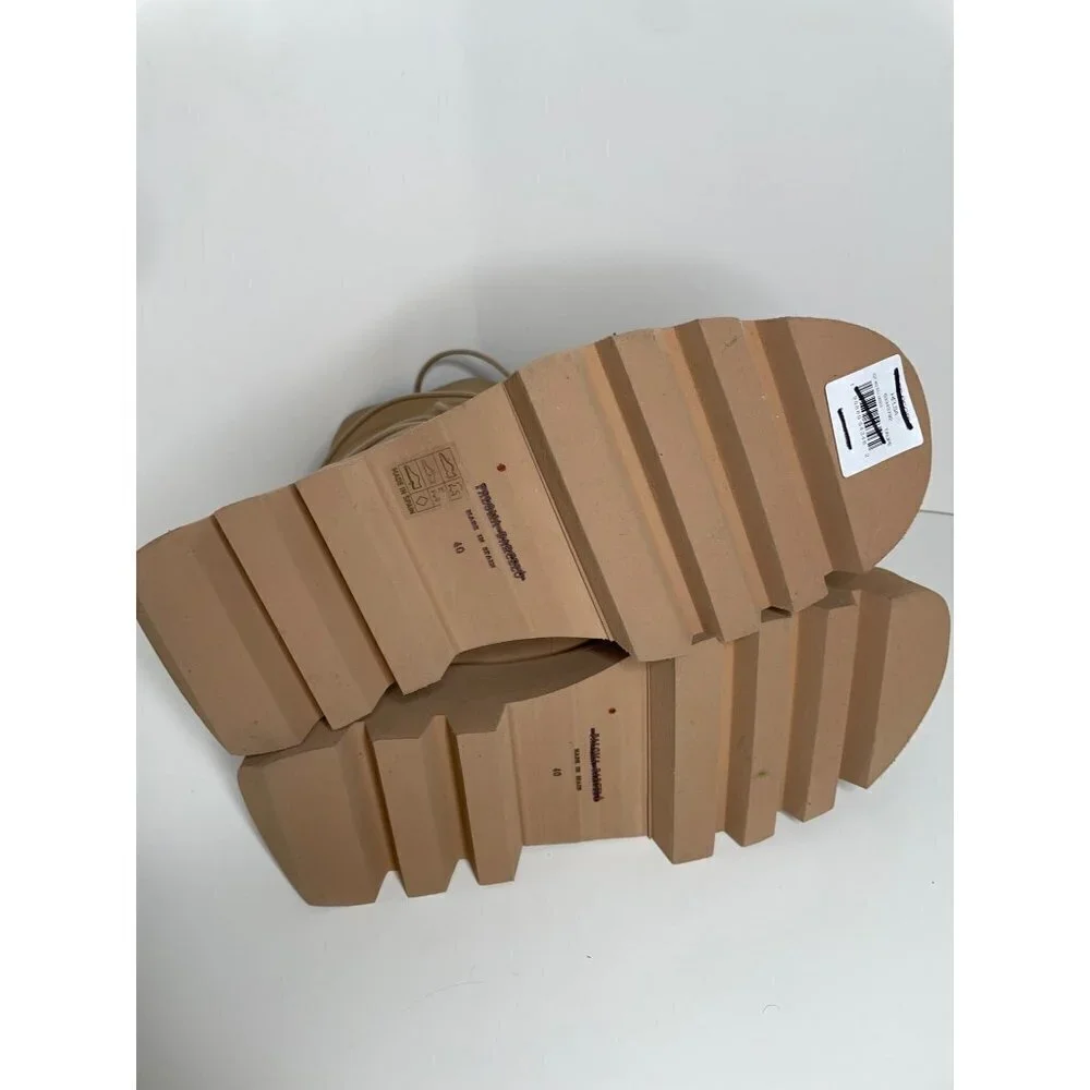 PALOMA BARCELO Helsa Cairo Platform Boots In Nocciola Size 40 US 9.5 $458